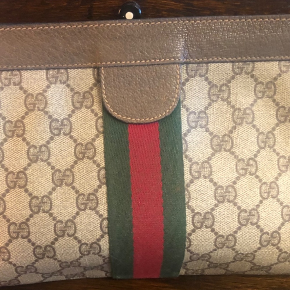 Vintage 1980s Gucci Clutch bag - Picture 4 of 5